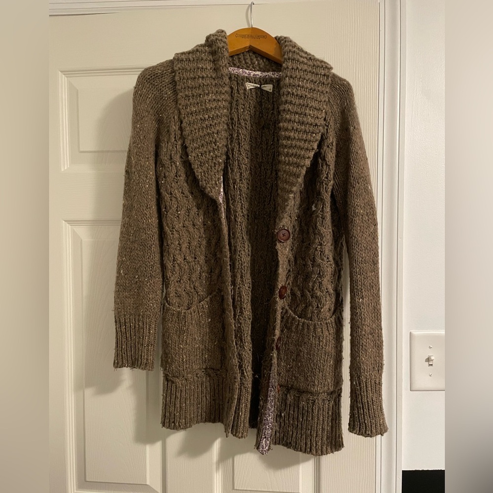 Anthropologie acrylic wool cardigan